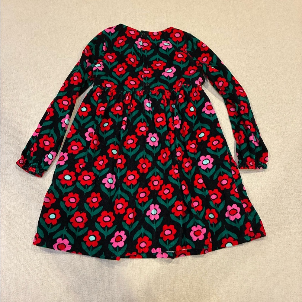 Hanna Andersson Red and Pink Floral Kids Dress